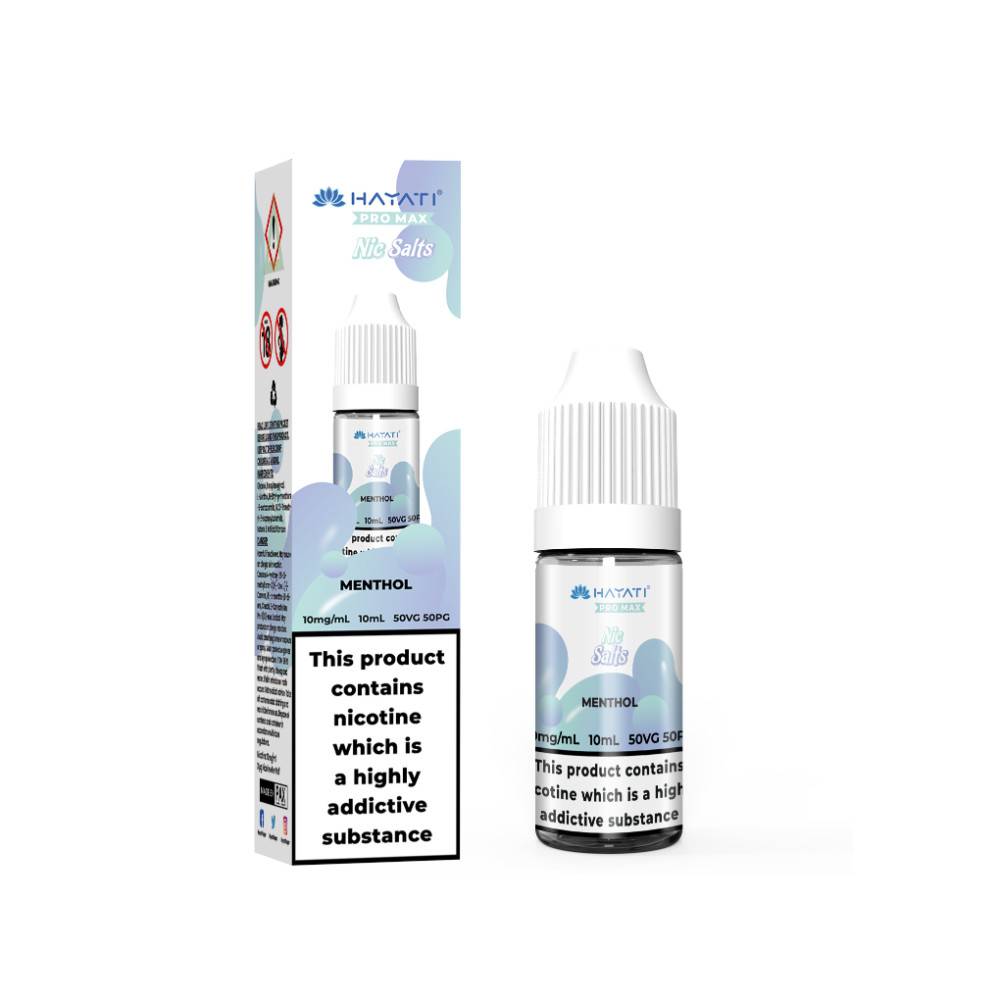 Hayati Pro Max Nic Salts E-Liquids 10ml Box of 10 Menthol 10mg