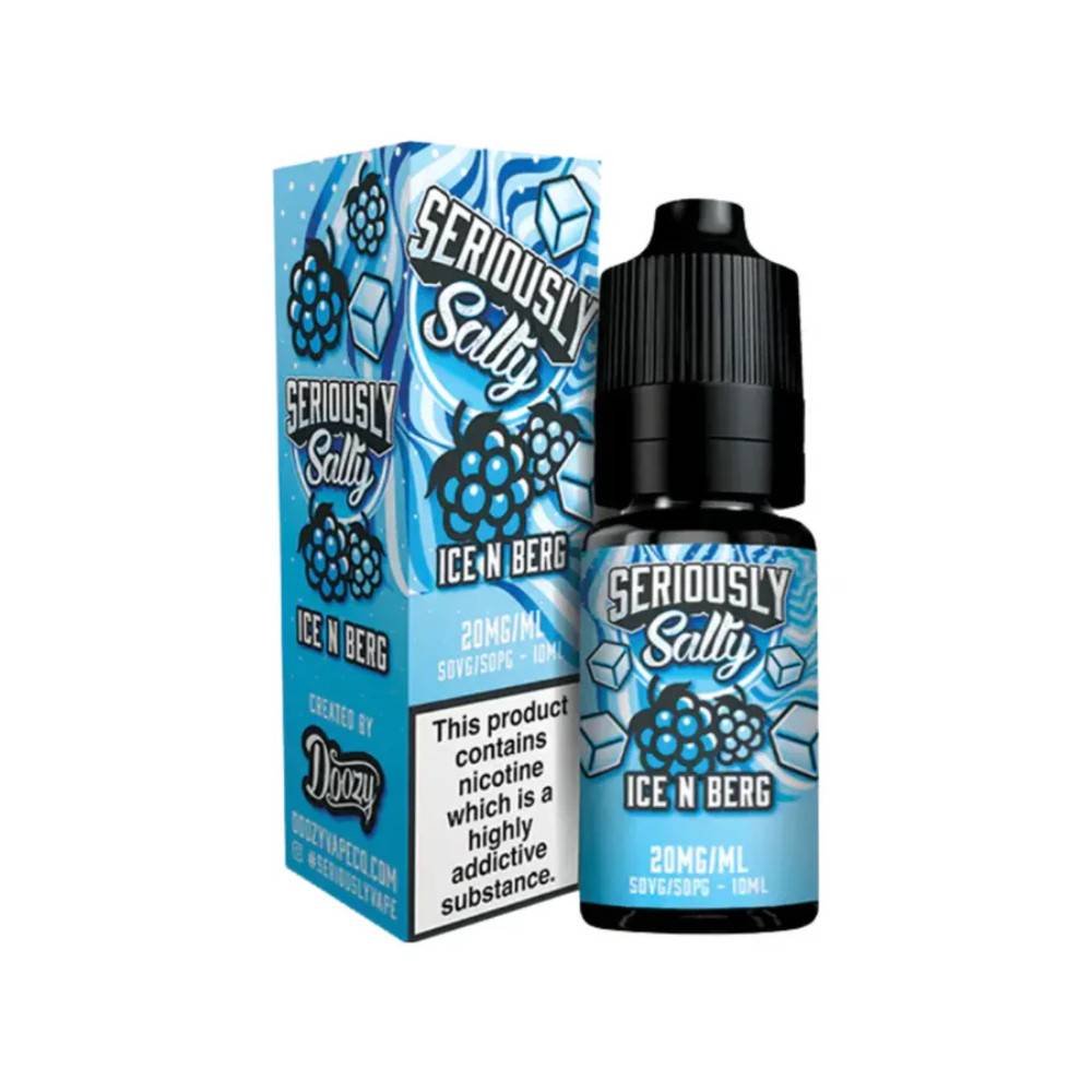 Doozy Seriously Salty Nic Salts e liquids 10ml Box of 10 Ice N Berg 20mg