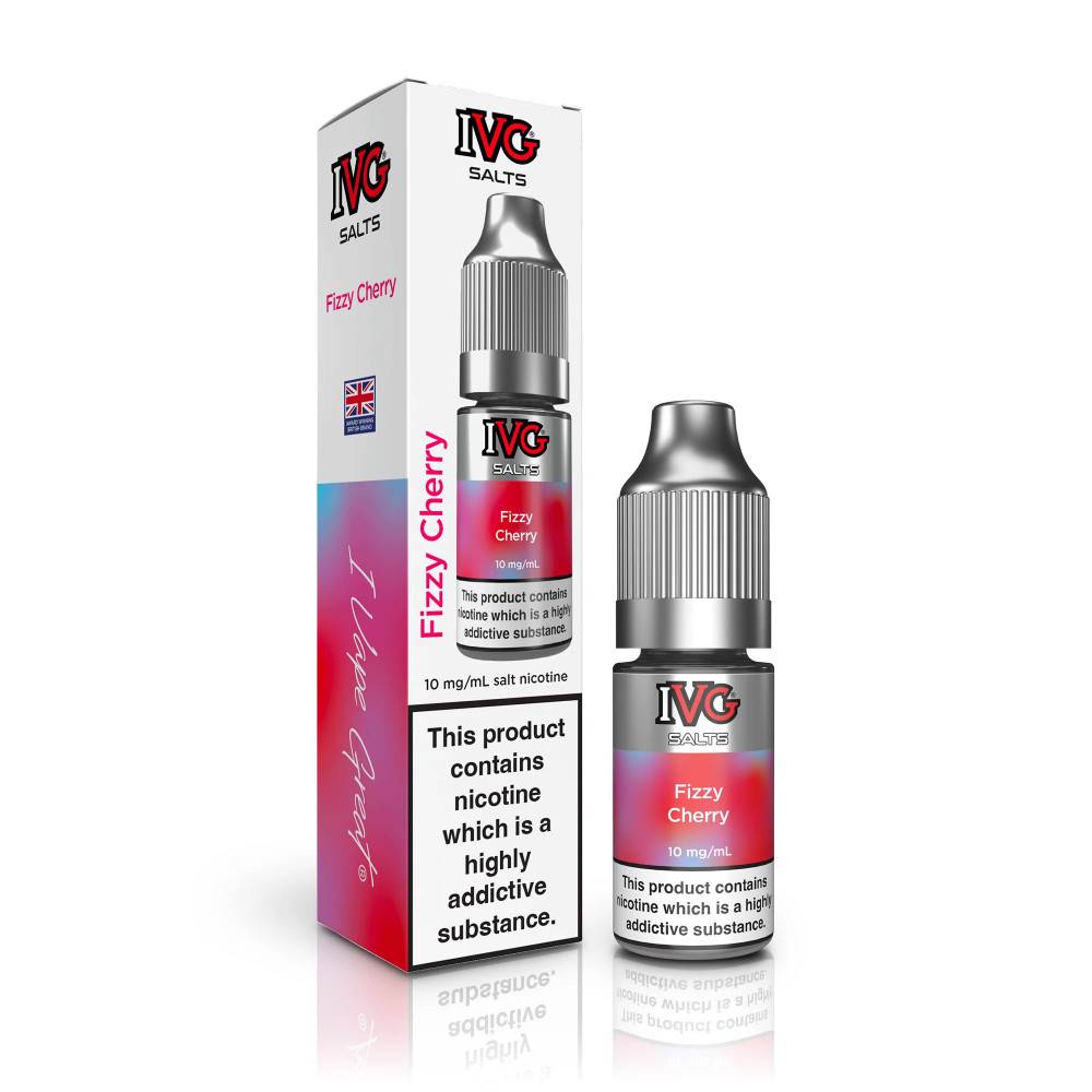 IVG Salt e liquids 10ml Box of 10 Fizzy Cherry 10mg