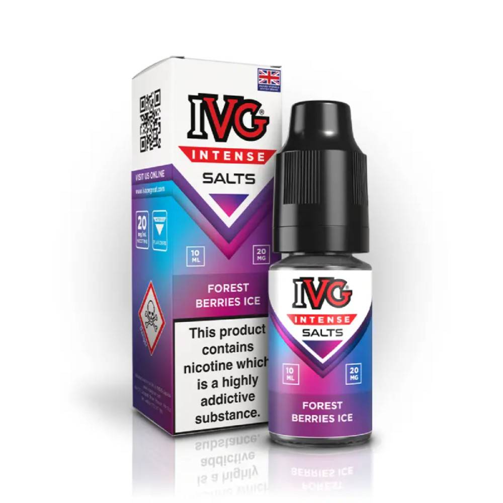 IVG Intense Nic Salts e liquids 10ml Box of 10 Forest Berries 10mg