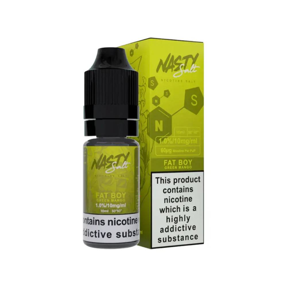 Nasty Juice Nic Salts e liquids 10ml Box of 10 Fat Boy 10mg