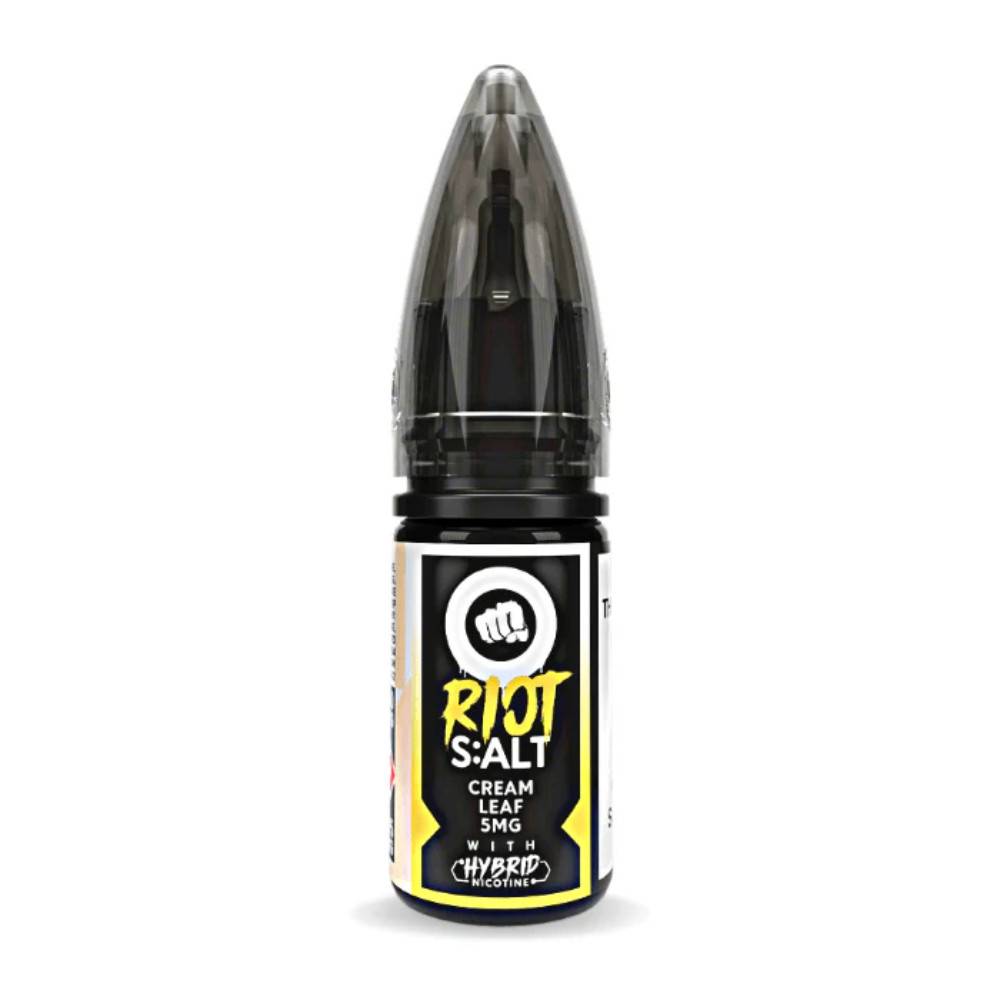 Riot Squad Nic Salt e liquids 10ml Box of 10 Cream Leaf 20mg