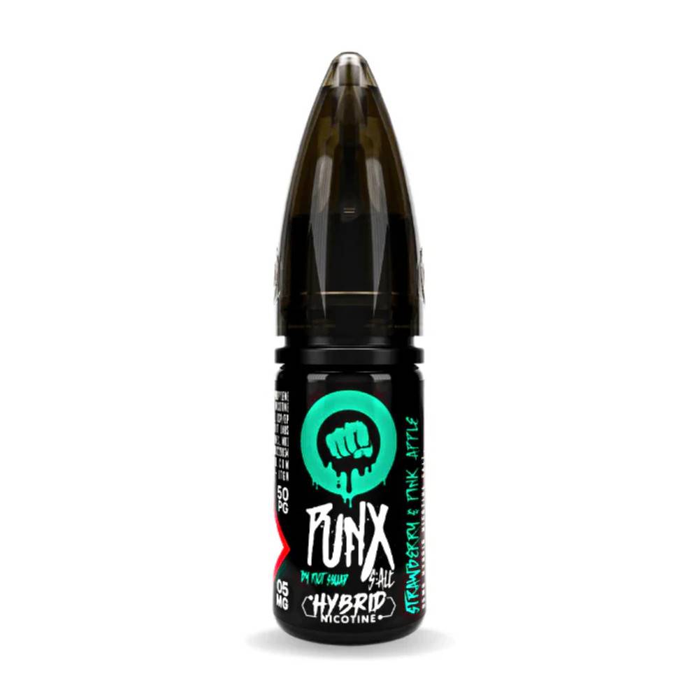 Riot Squad Punx Nic Salts e liquids 10ml Box of 10 Strawberry Pink Apple 10mg