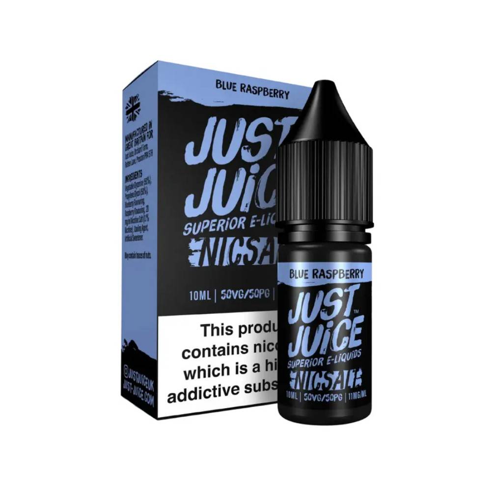 Just Juice Original Nic Salts e liquids 10ml Box of 5 Blue Raspberry 10mg