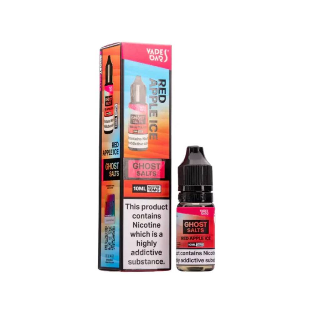 Ghost 3500 Nic Salts e liquids 10ml Box of 10 Red Apple Ice 10mg