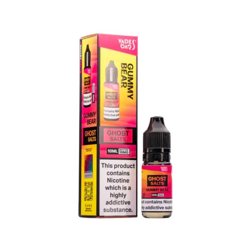 Ghost 3500 Nic Salts e liquids 10ml Box of 10 Gummy Bear 10mg