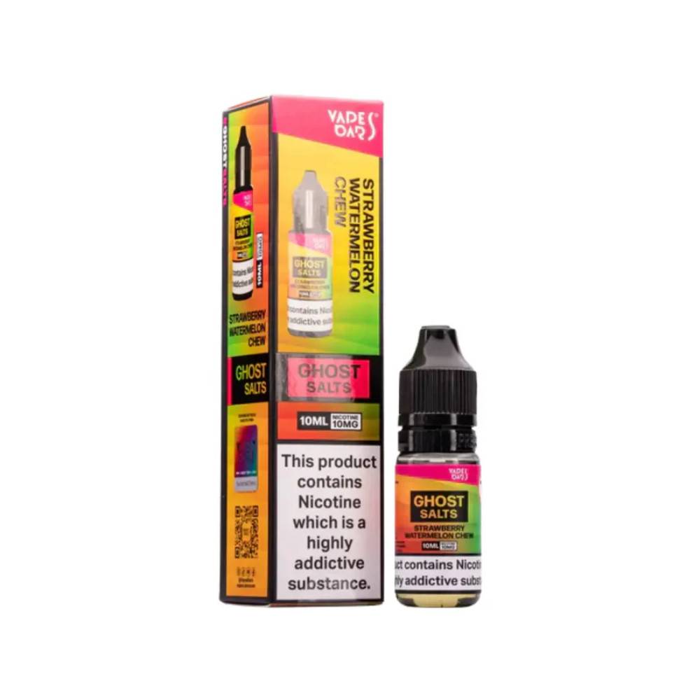 Ghost 3500 Nic Salts e liquids 10ml Box of 10 Strawberry Watermelon Chew 20mg