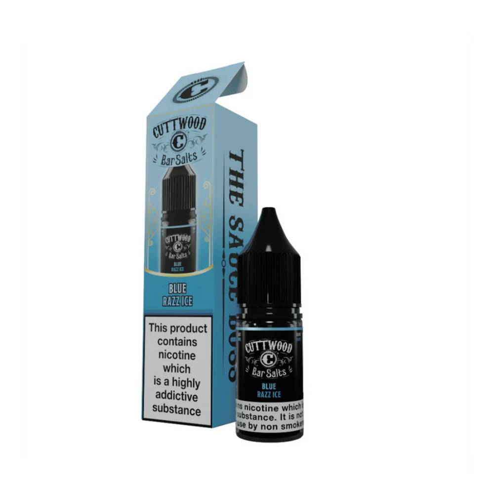 Cuttwood Bar Salt Nic Salts e liquids 10ml Box of 10 Blue Razz Ice 20mg