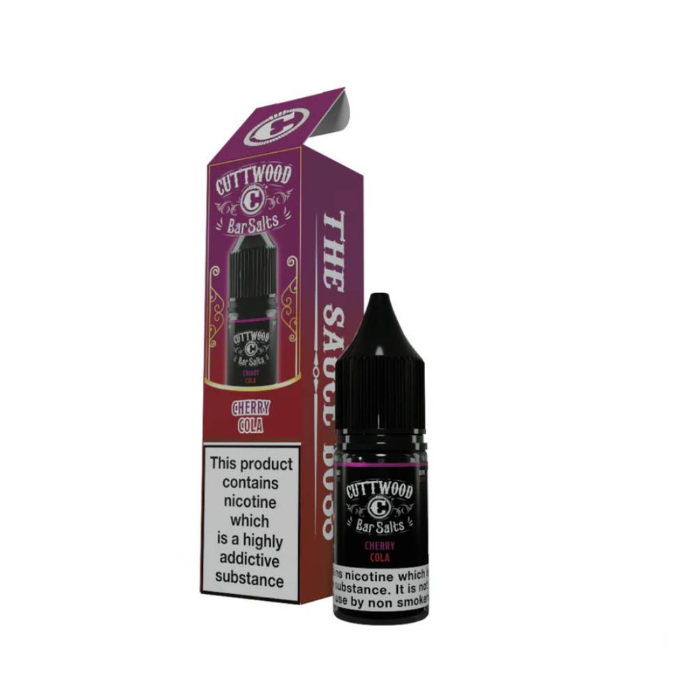 Cuttwood Bar Salt Nic Salts e liquids 10ml Box of 10 Cherry Cola 10mg