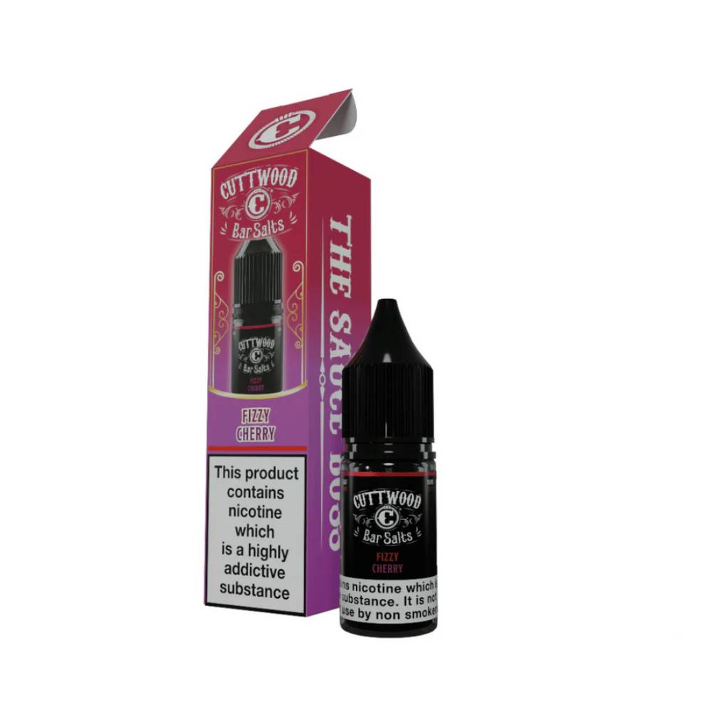 Cuttwood Bar Salt Nic Salts e liquids 10ml Box of 10 Fizzy Cherry 10mg