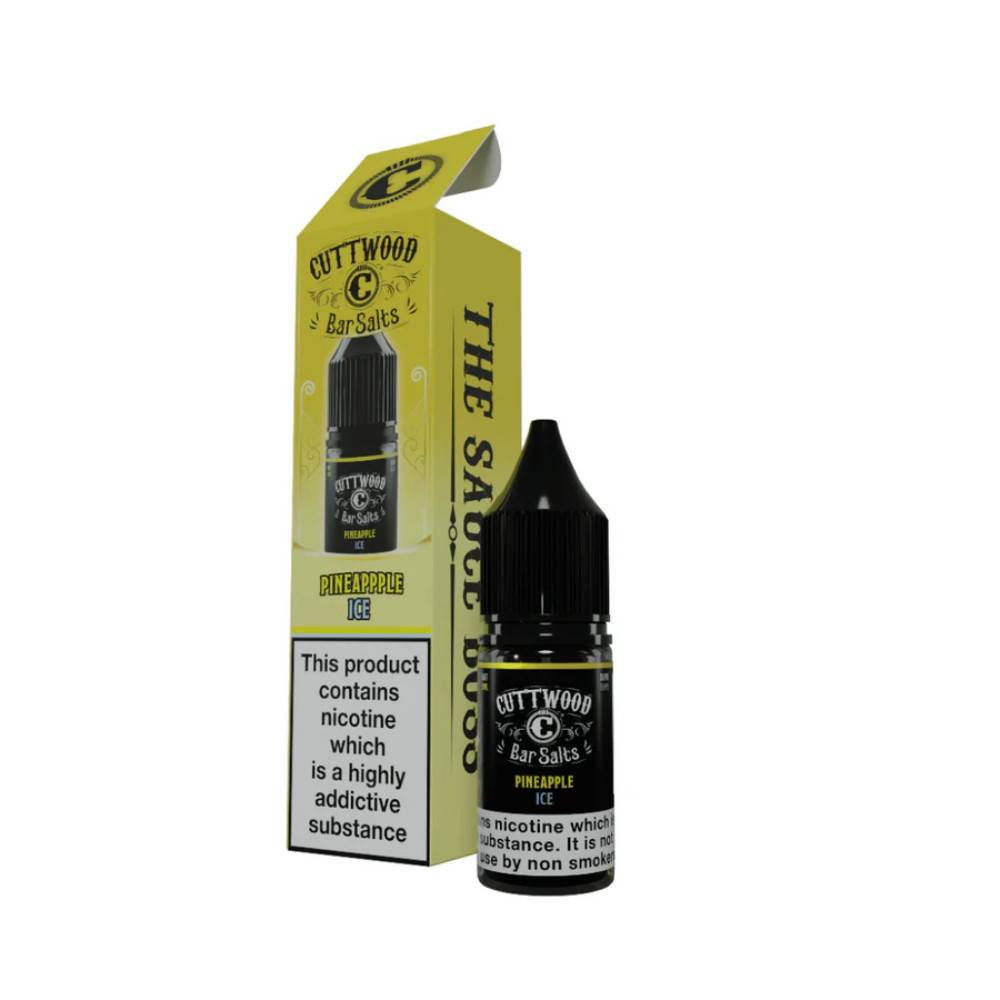 Cuttwood Bar Salt Nic Salts e liquids 10ml Box of 10 Pineapple Ice 10mg