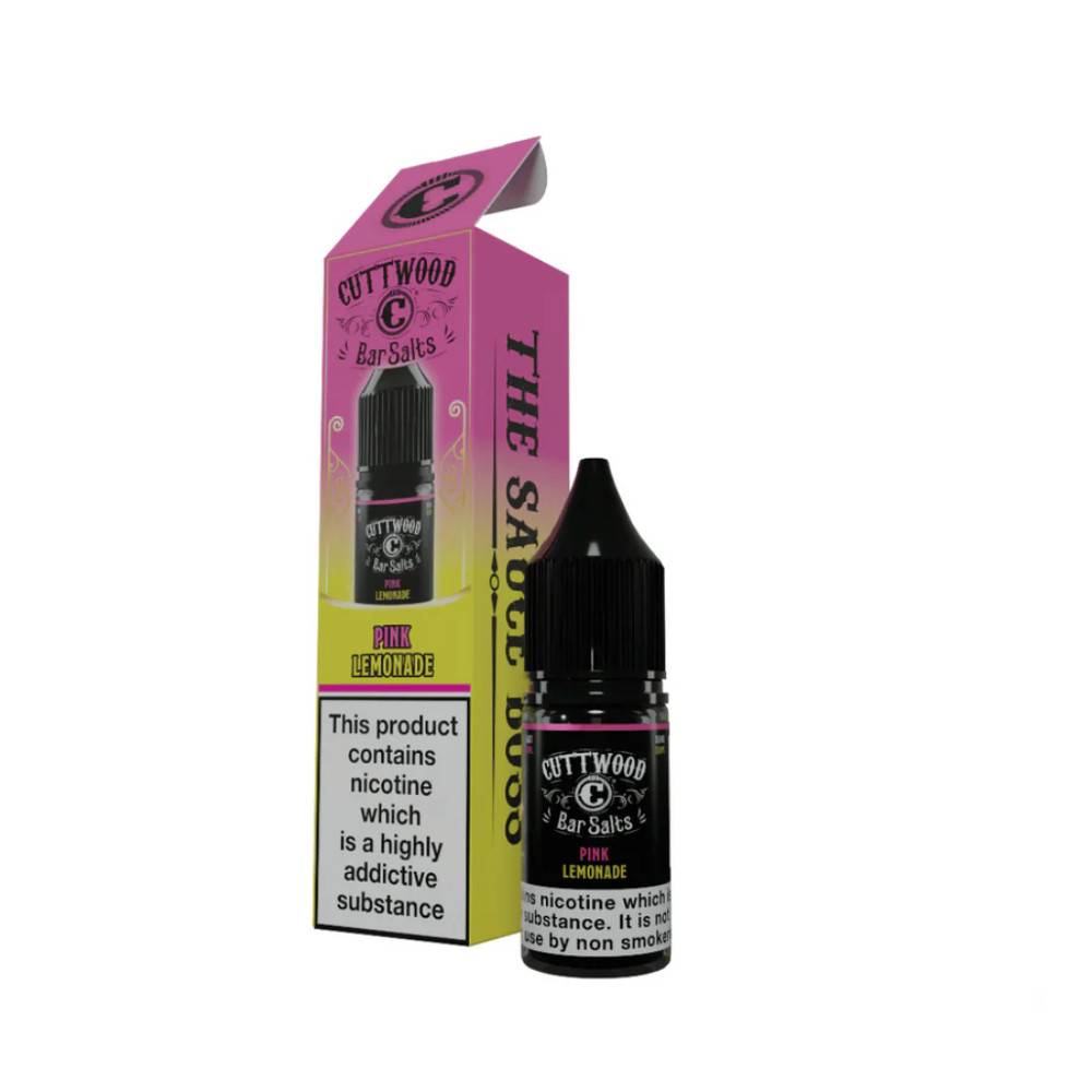 Cuttwood Bar Salt Nic Salts e liquids 10ml Box of 10 Pink Lemonade 10mg