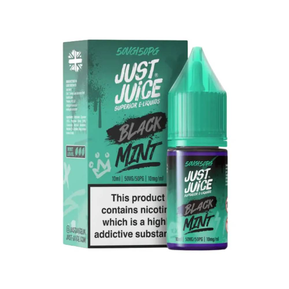 Just Juice Mint Nic Salts e liquids 10ml Box of 5 Black Mint 10mg