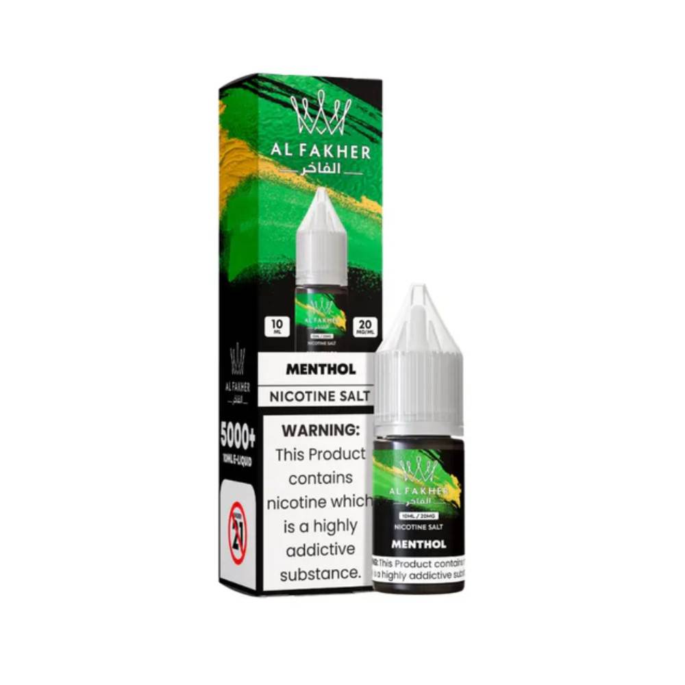 Al Fakher Nic Salts e liquids 10ml Box of 10 Menthol 20mg