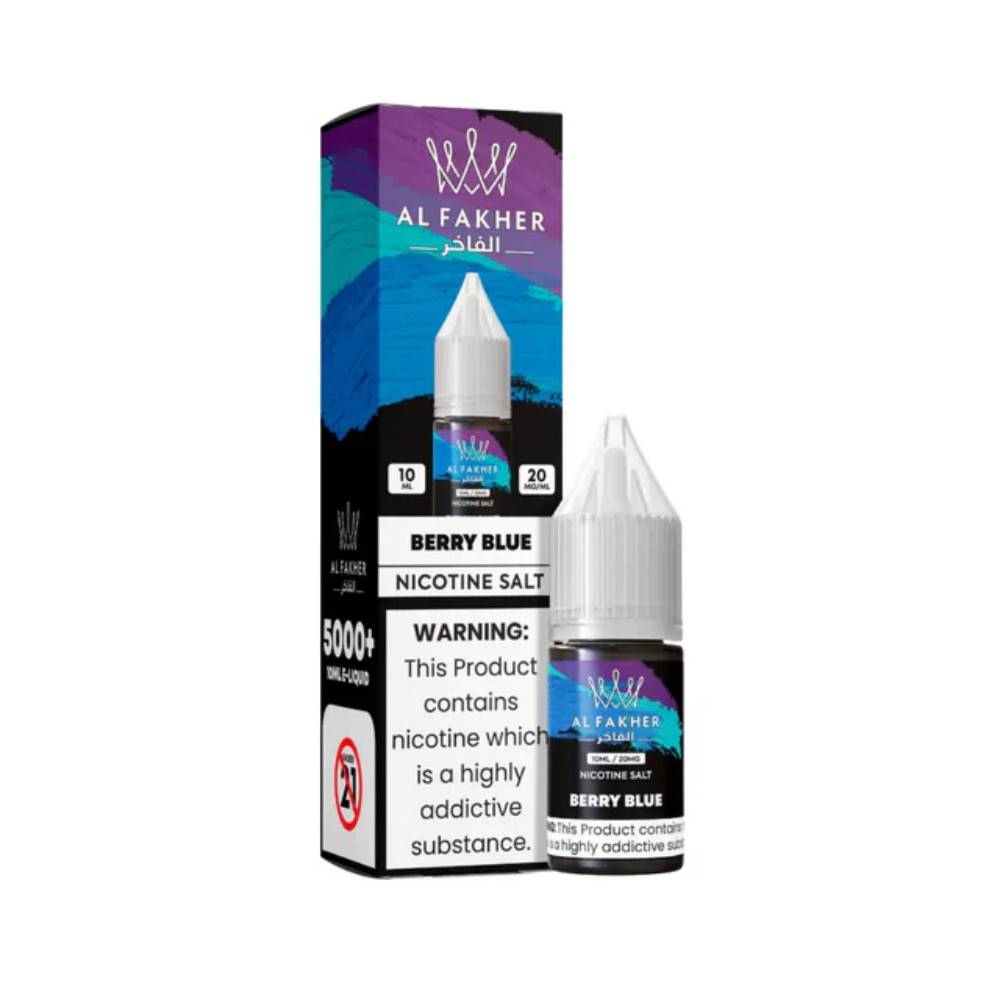 Al Fakher Nic Salts e liquids 10ml Box of 10 Berry Blue 20mg