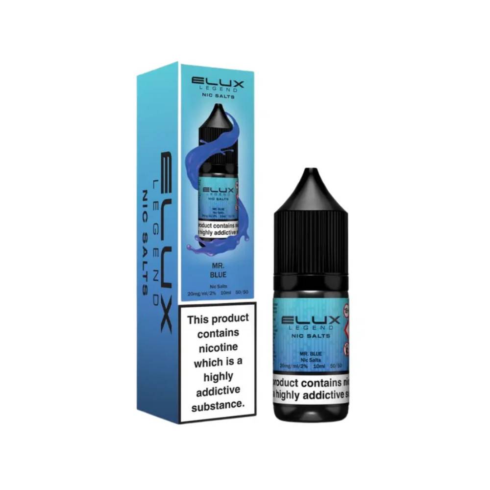 Elux Legend Nic Salts E-Liquids 10ml Box of 10