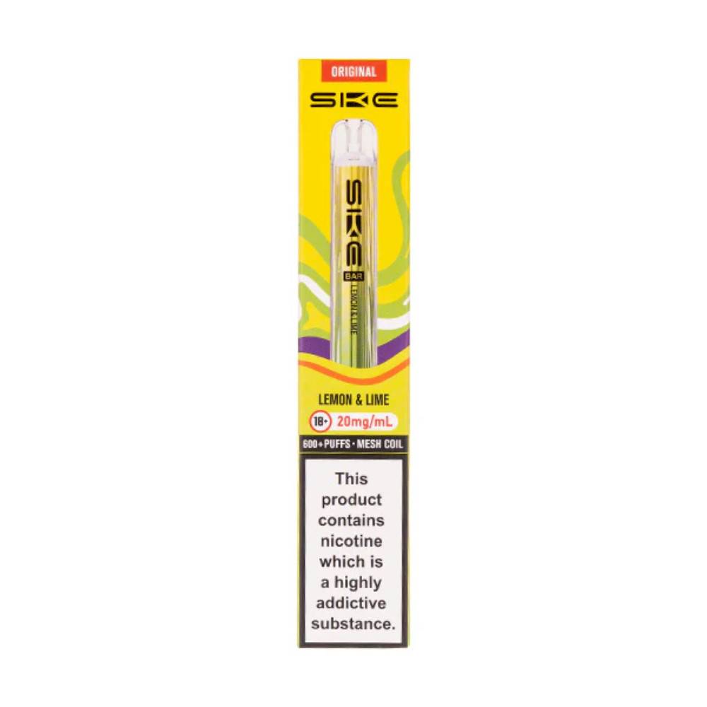 Ske Crystal Original 600 Vape Kit Box of 10 Lemon Lime