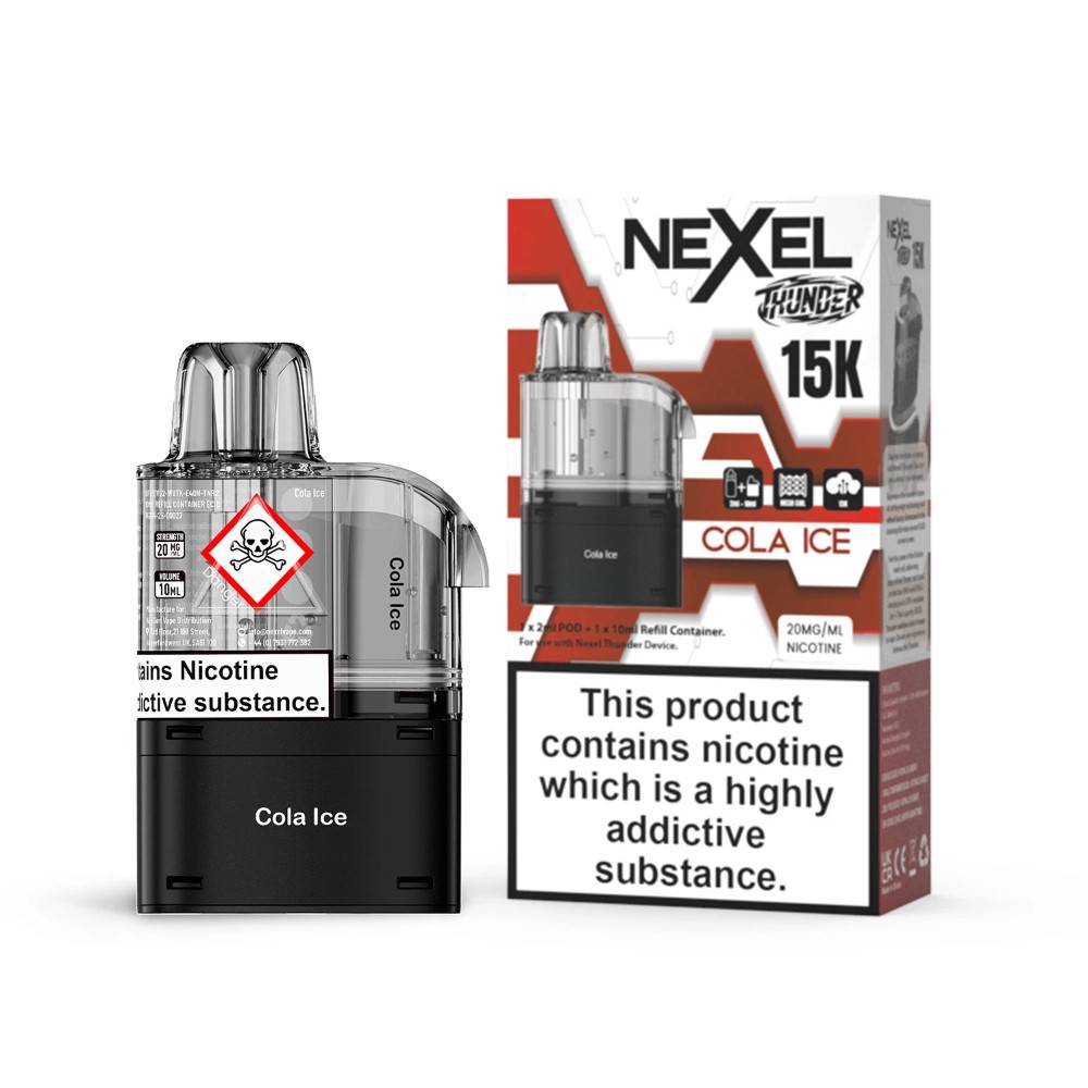 Nexel Thunder 15k Pods Pack of 10 Cola Ice