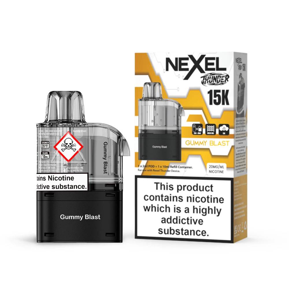 Nexel Thunder 15k Pods Pack of 10 Gummy Blast