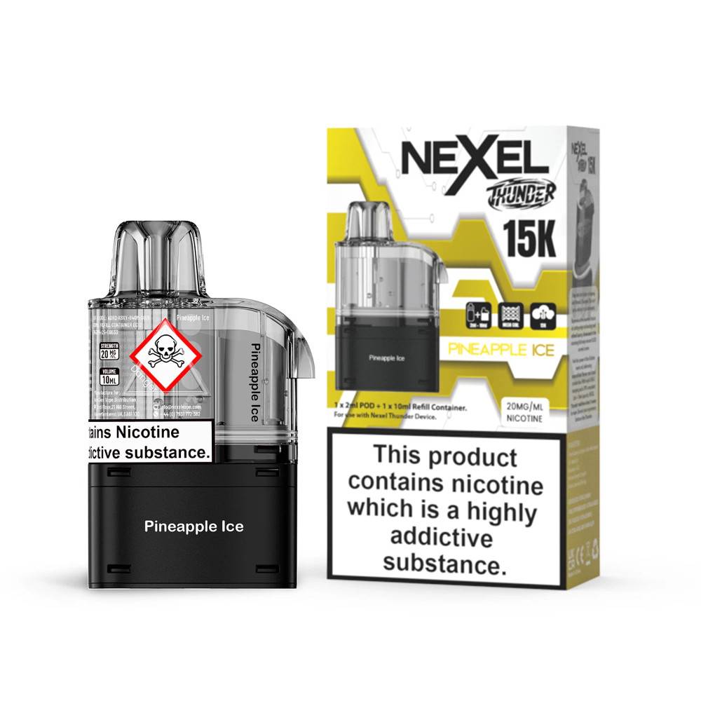 Nexel Thunder 15k Pods Pack of 10 Pineapple Ice