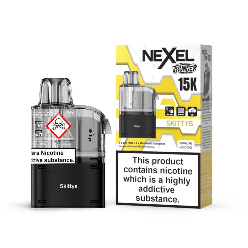 Nexel Thunder 15k Pods Pack of 10 Skittles
