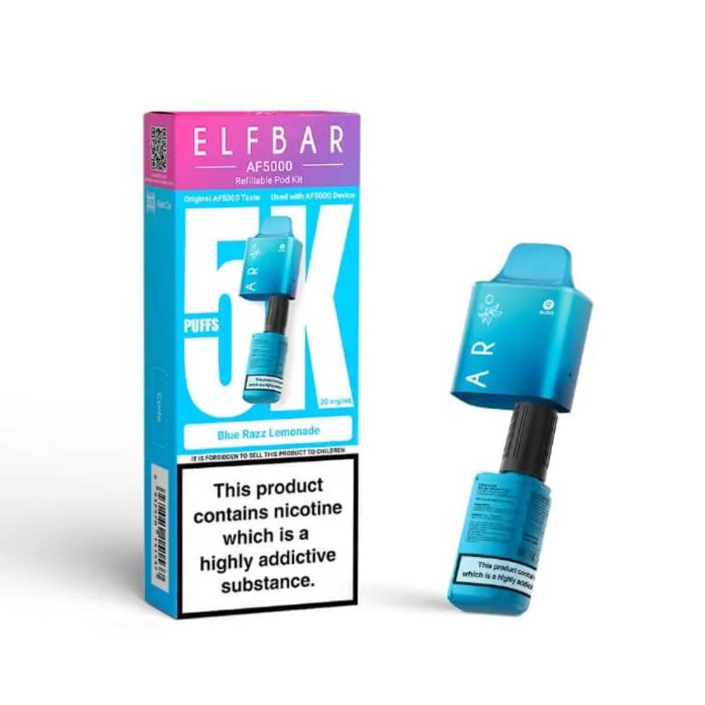 Elf bar AF5000 Pods Pack of 5 Blue Razz Lemonade
