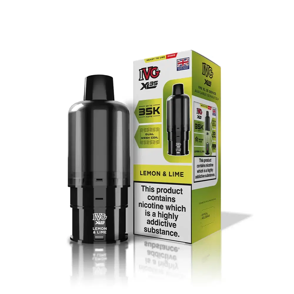 IVG xl 35k Prefilled Pods Pack of 5 Lemon Lime