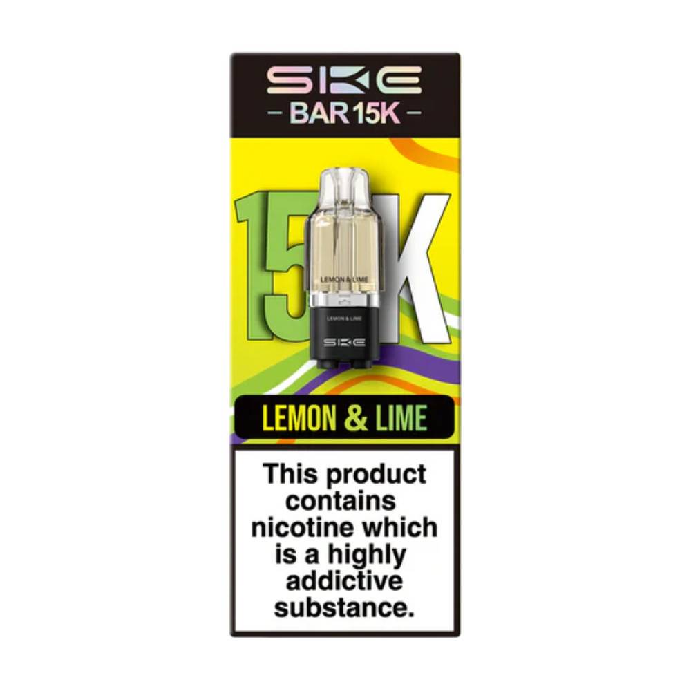 Ske Bar 15k Prefilled Pods Pack of 5 Lemon & Lime