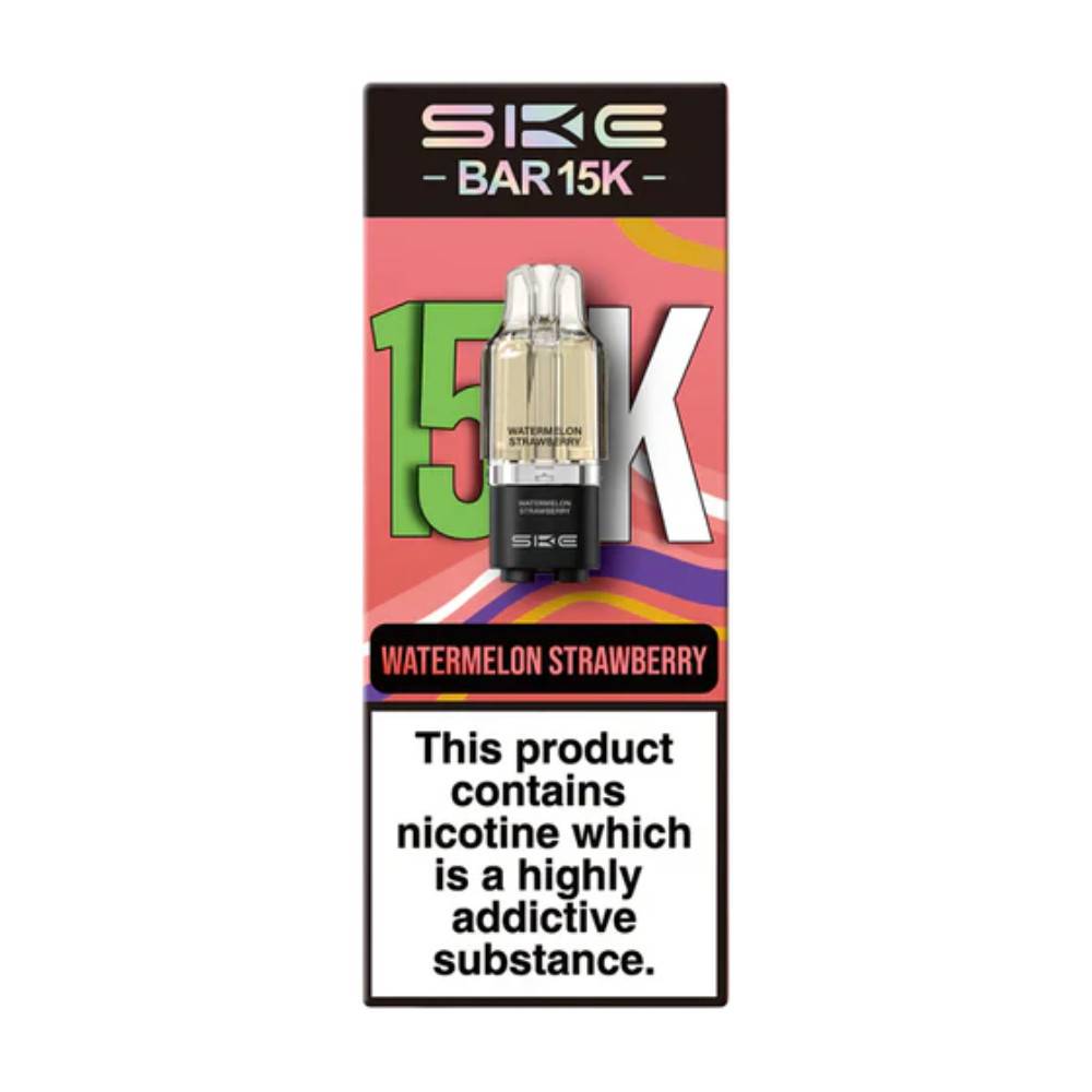 Ske Bar 15k Prefilled Pods Pack of 5 Watermelon Strawberry