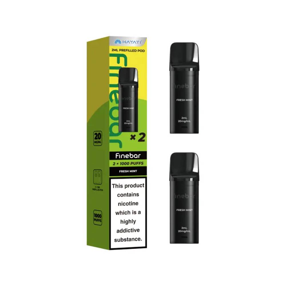 Hayati Finebar Prefilled Pod Pack of 10 Fresh Mint