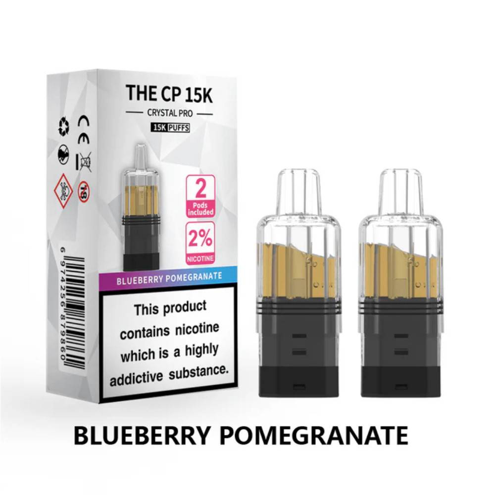Crystal Pro CP 15k Prefilled Pods Pack of 5 Blueberry Pomegranate