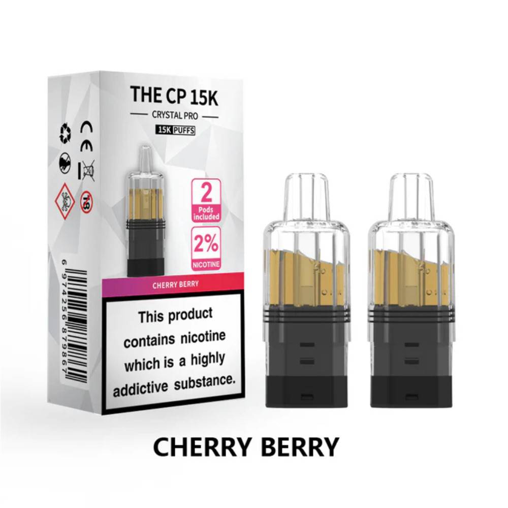 Crystal Pro CP 15k Prefilled Pods Pack of 5 Cherry Berry
