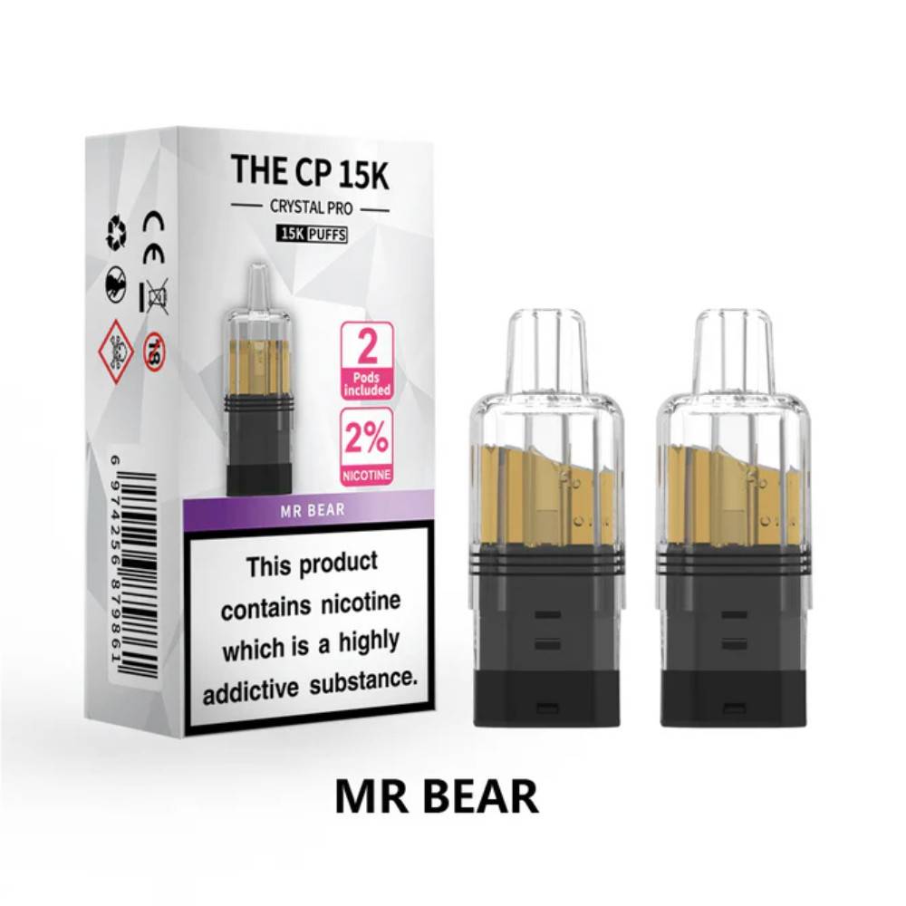 Crystal Pro CP 15k Prefilled Pods Pack of 5 Mr Bear