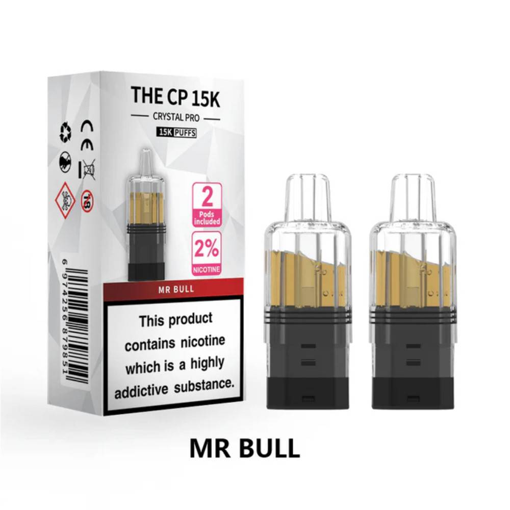 Crystal Pro CP 15k Prefilled Pods Pack of 5 Mr Bull