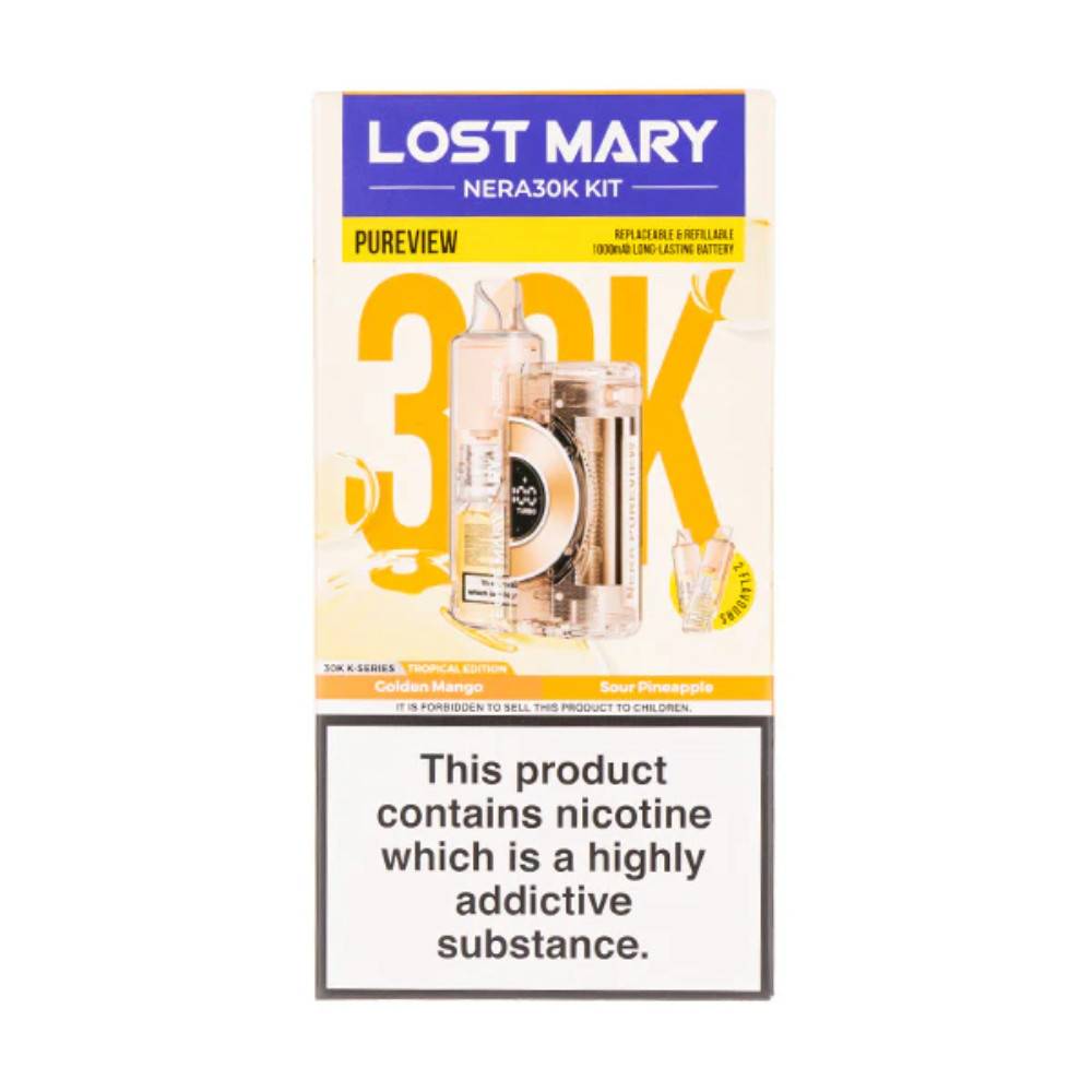 Lost Mary NERA 30K Pureview Vape Box of 5 Tropical Edition