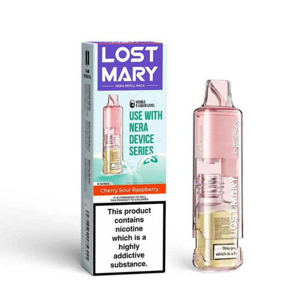 Lost Mary NERA 30K Pureview Pods Pack of 5 Cherry Sour Raspberry