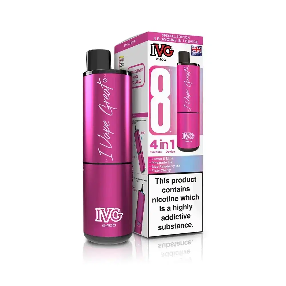 IVG 2400 Prefilled Pod Vape Kit Box of 5 Special Edition