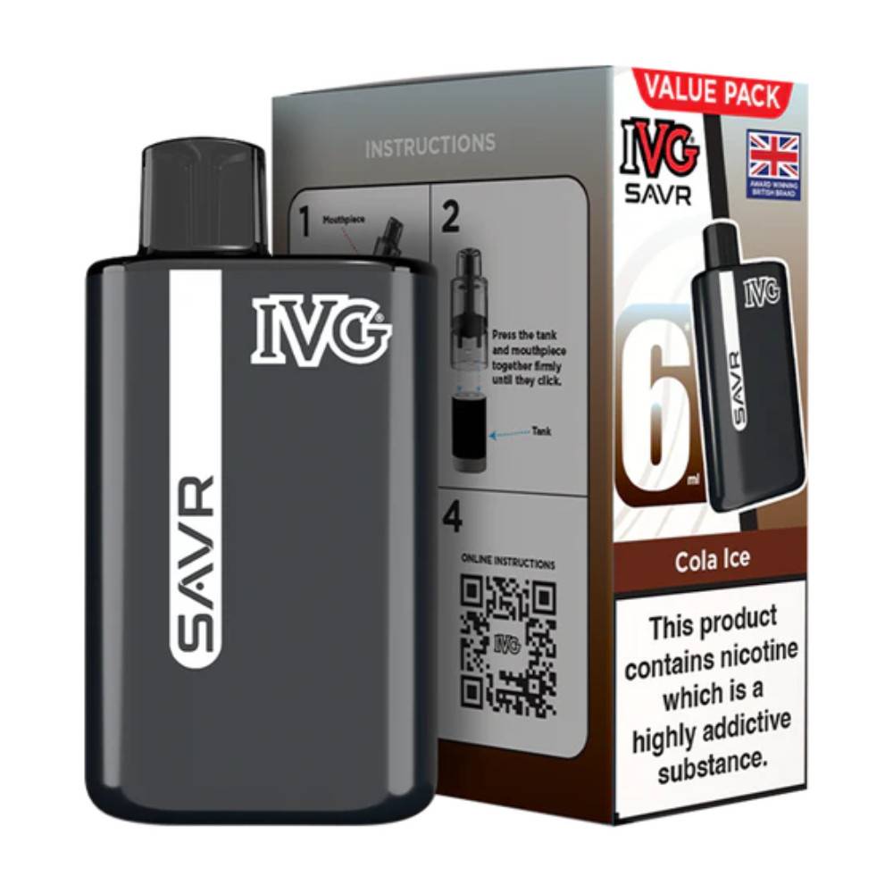 IVG Savr 3000 Vape Kit Box of 5 Cola Ice