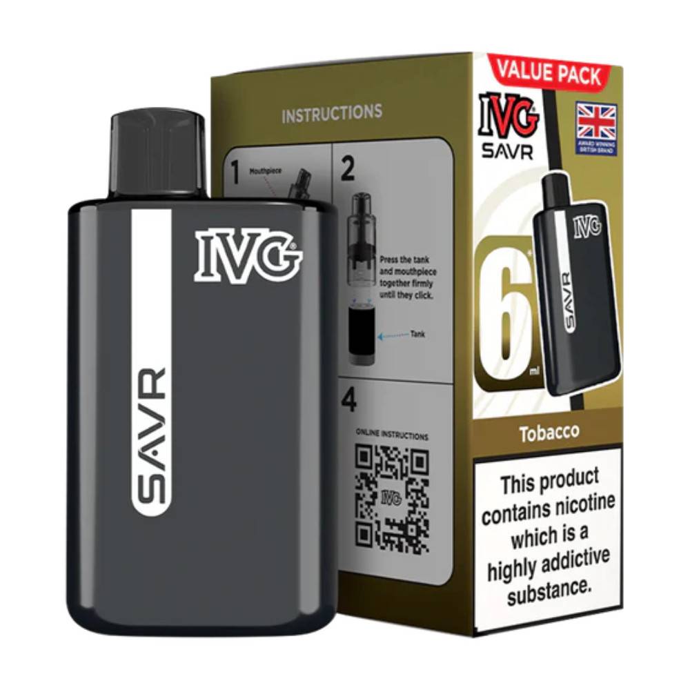 IVG Savr 3000 Vape Kit Box of 5 Tobacco