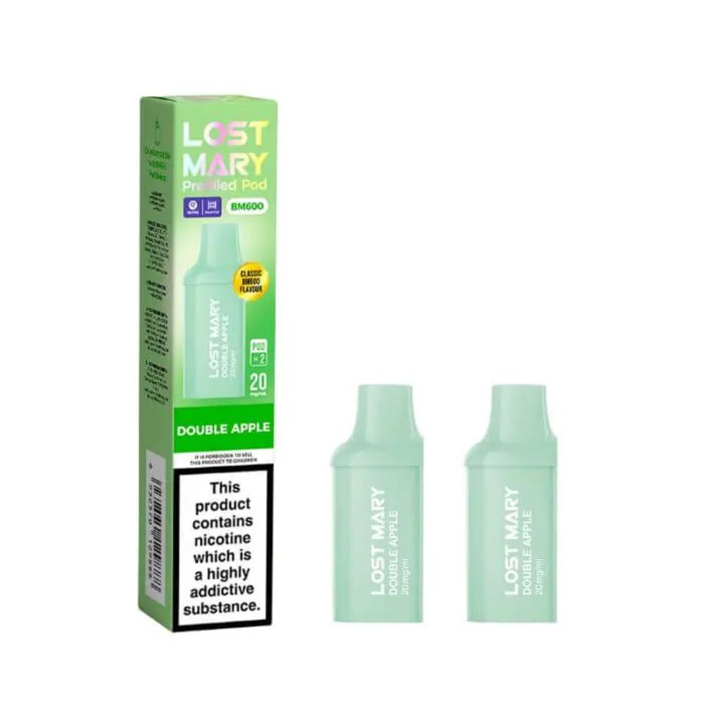 Lost Mary Bm600 Prefilled Pods Box of 10 Double Apple