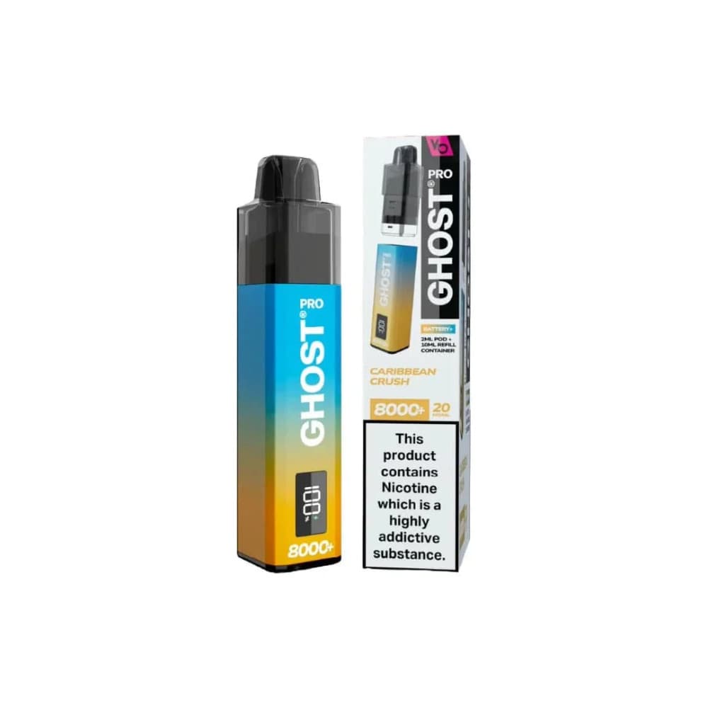 Caribbean Crush Ghost Pro 8000 Prefilled Vape Kit Box of 5