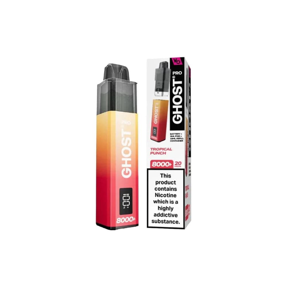  Tropical Punch Ghost Pro 8000 Prefilled Vape Kit Box of 5
