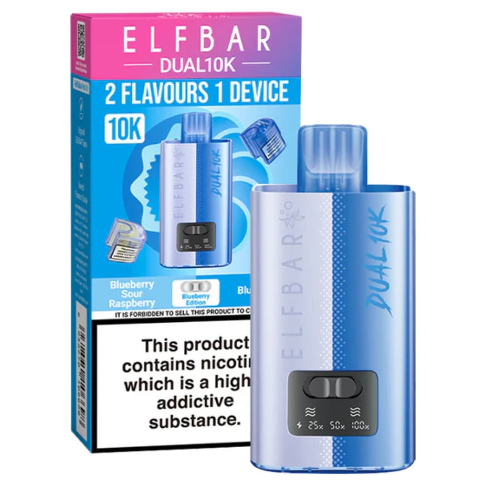  Blueberry Edition Elf Bar Dual 10k Vape Kit Box of 5