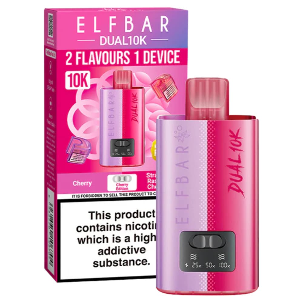  Cherry Edition Elf Bar Dual 10k Vape Kit Box of 5