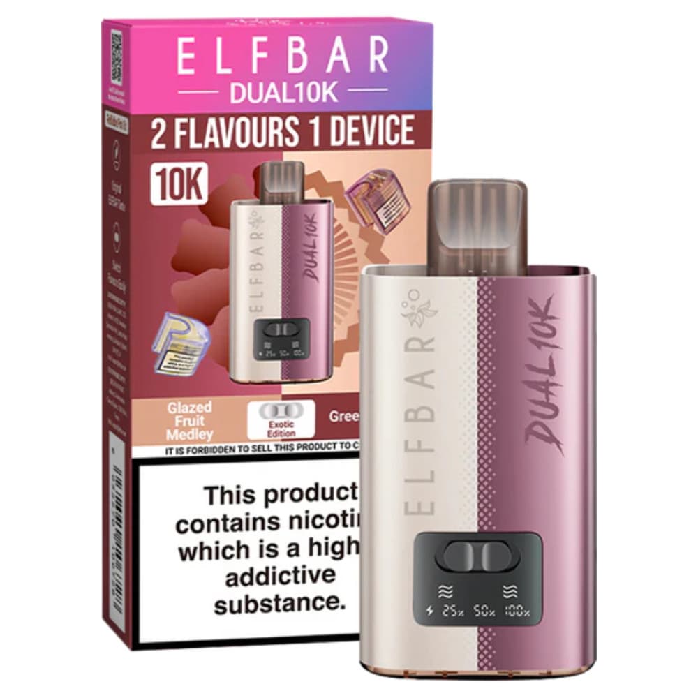  Exotic Edition Elf Bar Dual 10k Vape Kit Box of 5