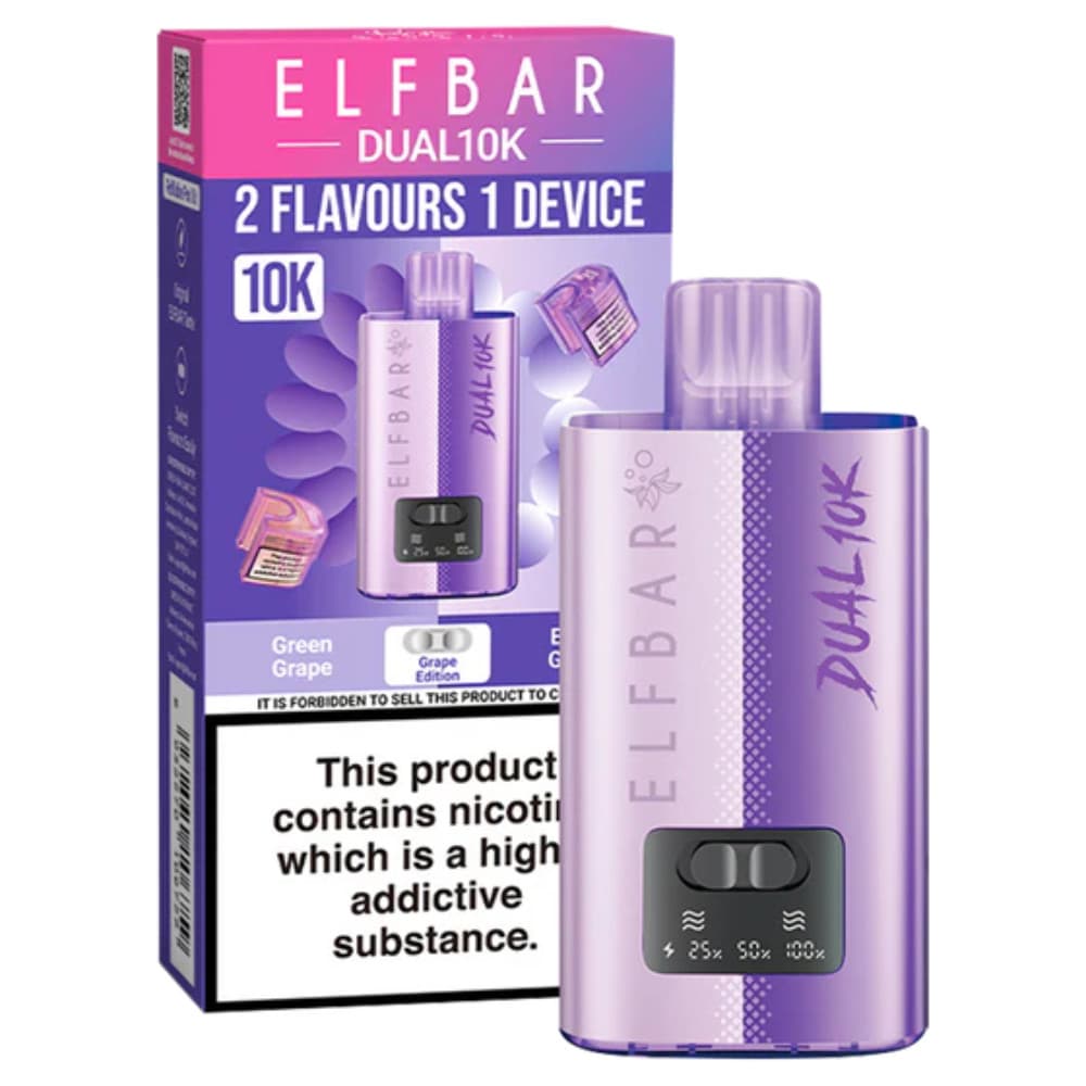 Grape Edition Elf Bar Dual 10k Vape Kit Box of 5
