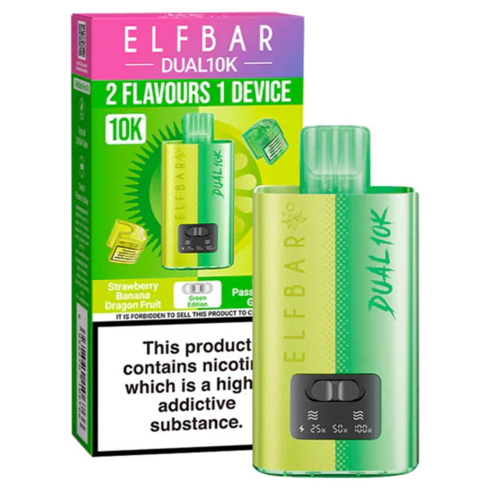  Green Edition Elf Bar Dual 10k Vape Kit Box of 5