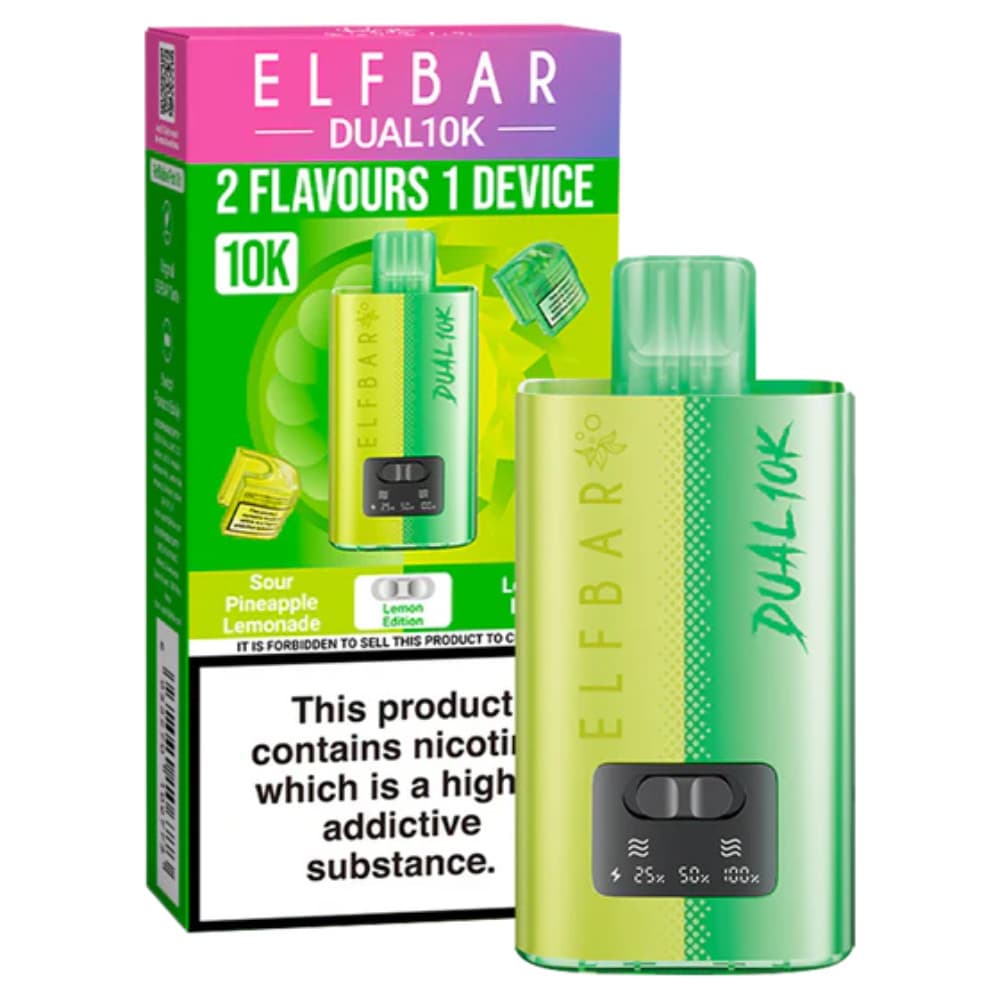 Lemon Edition Elf Bar Dual 10k Vape Kit Box of 5