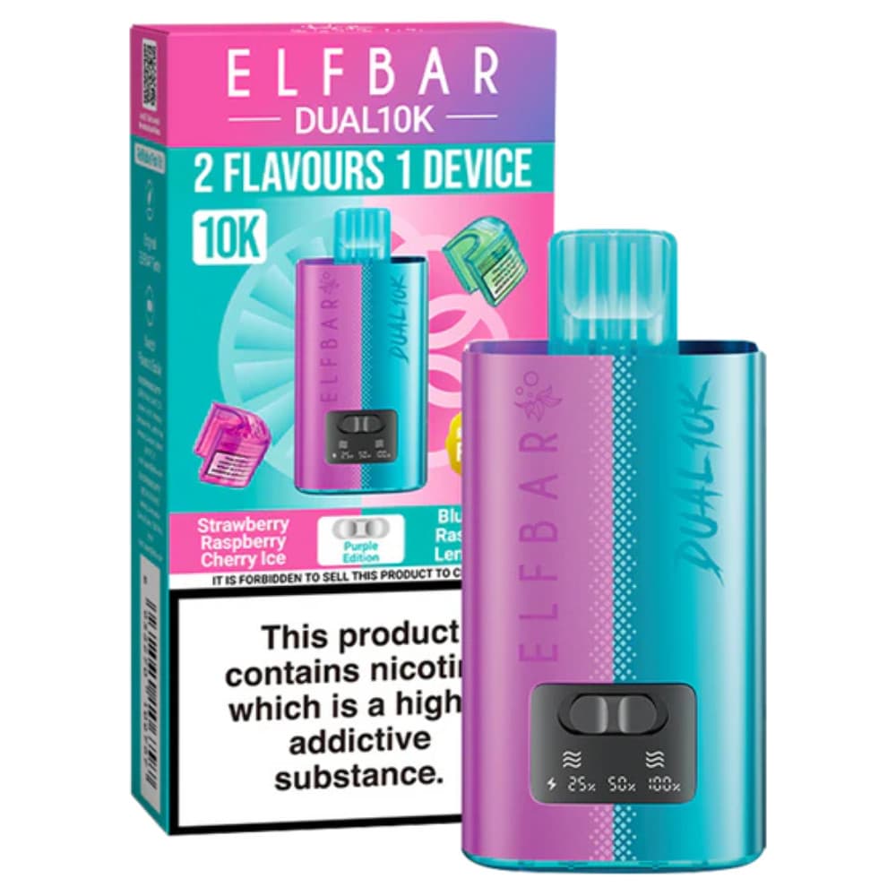  Purple Edition Elf Bar Dual 10k Vape Kit Box of 5
