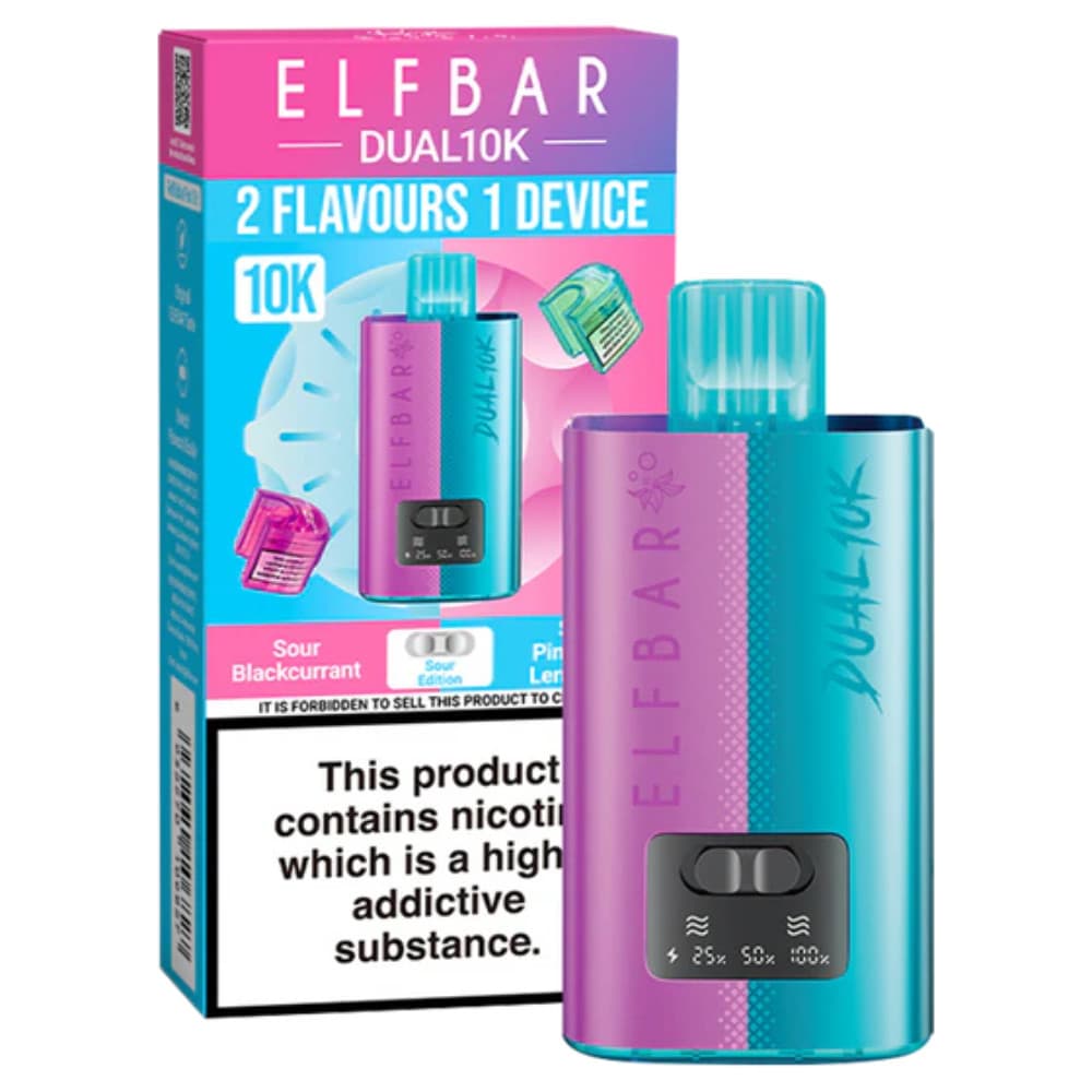  Sour Edition Elf Bar Dual 10k Vape Kit Box of 5